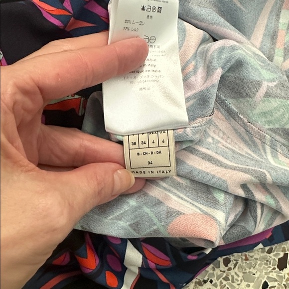 Emilio Pucci multicolor grasshopper dress stretch US 4 - Picture 9 of 10